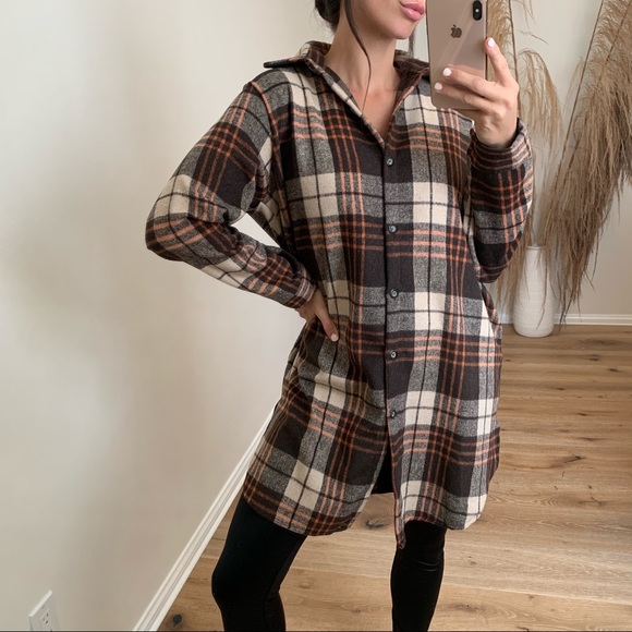 mrsalliexo Jackets & Blazers - Plaid Flannel Perfection Coat/Dress